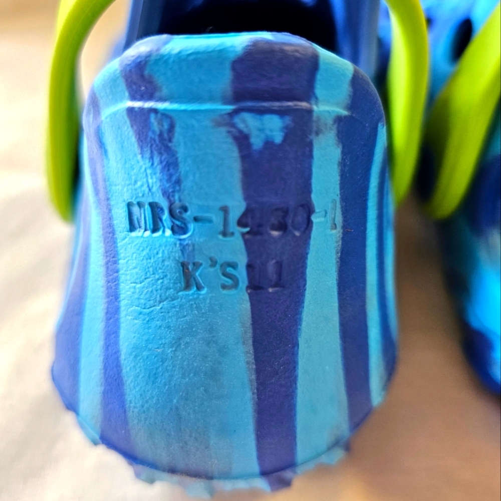 Merrell Hydro Moc Sandals Kids Size 11 Blue Camo Water Shoes Slip On Unisex. - Picture 6 of 7
